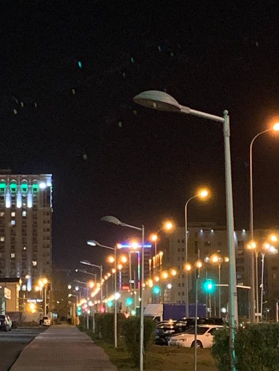 Не работают фонари по улице Алматы в сторону  ул. Туркестана. 
Возле жк Акжайык 